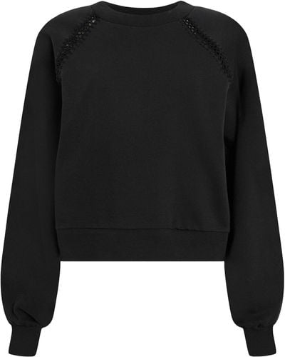 AllSaints Organic Cotton Ewelina Sweatshirt - Black