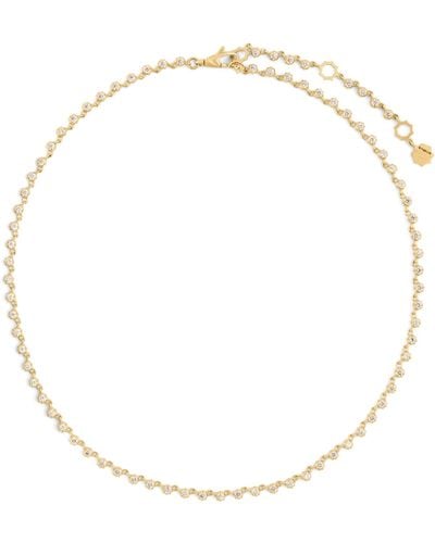 Jade Trau Small Yellow Gold And Diamond Sophisticate Riviera Choker Necklace - Metallic