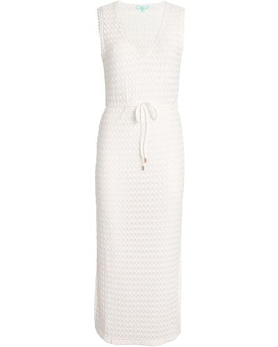 Melissa Odabash Crochet Midi Dress - White
