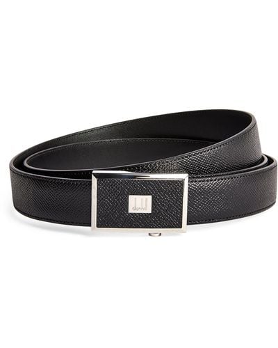 Dunhill Leather Belgrave Belt - Black
