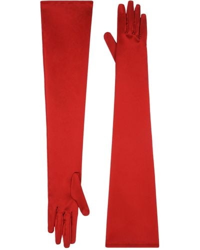 Dolce & Gabbana Opera Gloves - Red