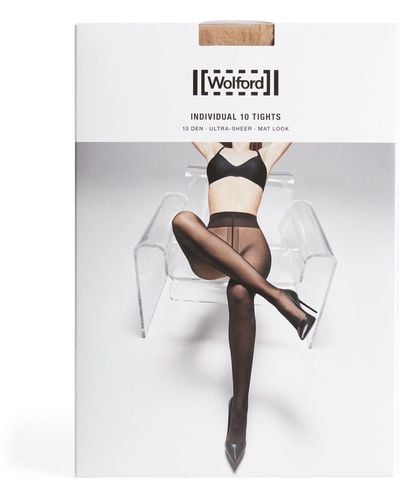 Wolford Individual 10 Tights - White