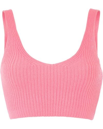 Cashmere In Love Rib-knit Reese Bralette - Pink