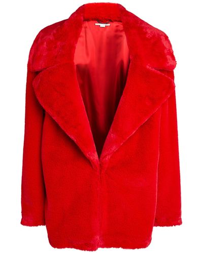 Stella McCartney Faux Fur Jacket - Red