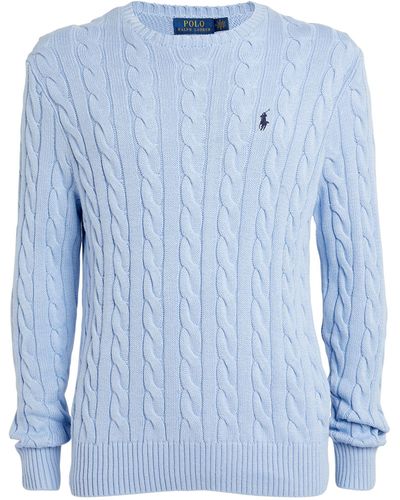 Polo Ralph Lauren Cotton Cable-knit Sweater - Blue