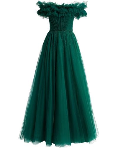 Jenny Packham Tulle Wonder Gown - Green