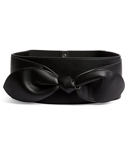 Marina Rinaldi Bow-detail Bustier Belt - Black