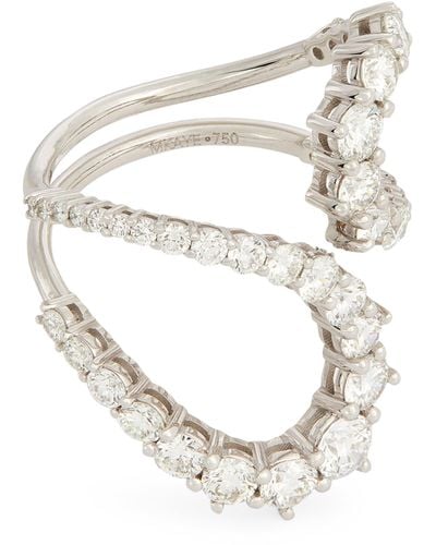 Melissa Kaye White Gold And Diamond Aria Ring