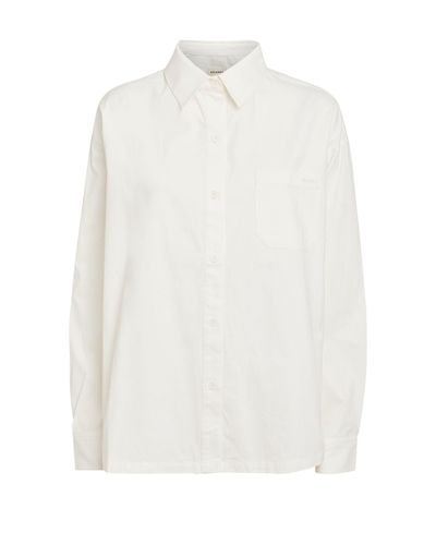 ADANOLA Oversized Organic Cotton Shirt - White