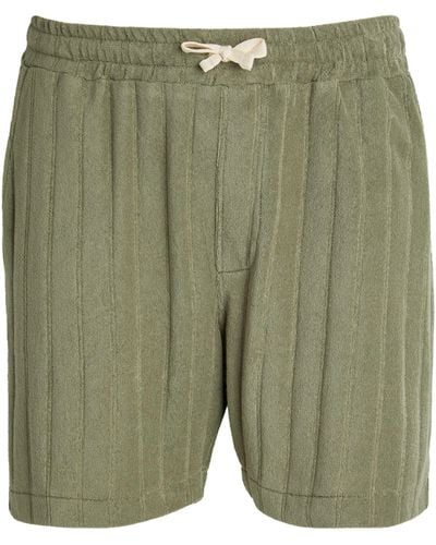 Oliver Spencer Terry Towelling Weston Shorts - Green