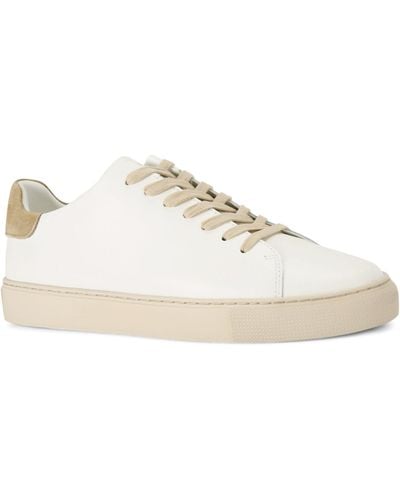 Kurt Geiger Leather Lennon Trainers - Natural