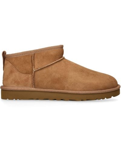 UGG Suede Classic Ultra Mini Boots - Brown