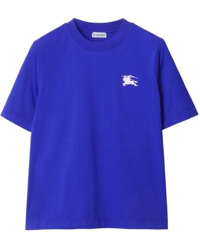 Burberry Cotton Ekd T-shirt - Blue