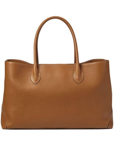 Aspinal of London Oversized London Tote Bag - Brown