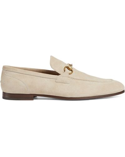 Gucci Suede Jordaan Loafers - White