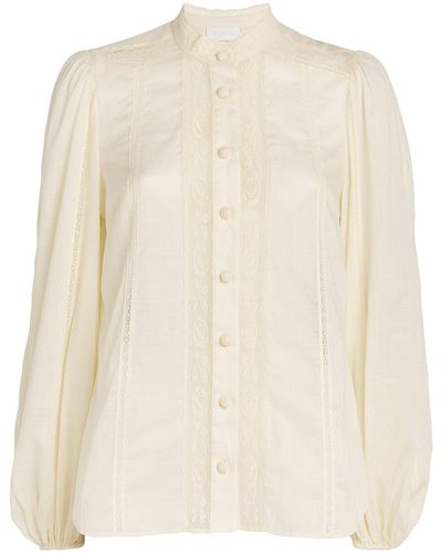 Zimmermann Cotton-voile Halliday Blouse - White