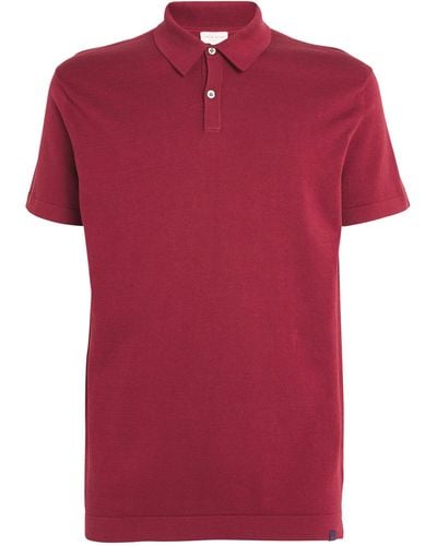 Derek Rose Sea Island Cotton Jacob Polo Shirt - Red