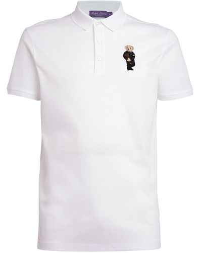 Ralph Lauren Purple Label Polo Bear Polo Shirt - White