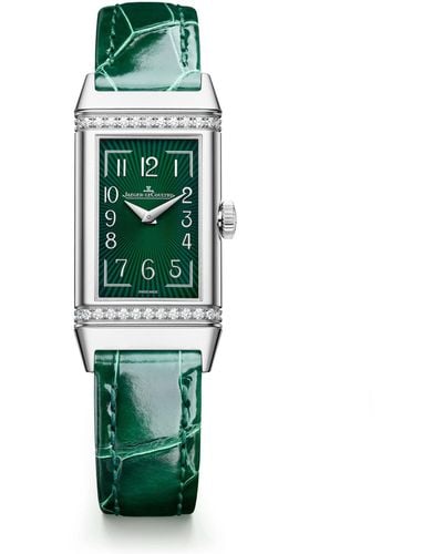 Jaeger-lecoultre Stainless Steel Reverso One Monoface Watch 20mm - Green