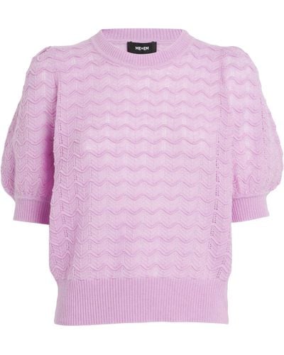 ME+EM Me+em Merino-cashmere-silk Sweater - Pink