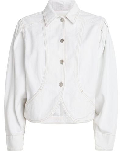 Isabel Marant Valette Denim Jacket - White