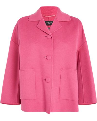 Weekend by Maxmara Virgin Wool Panca Jacket - Pink