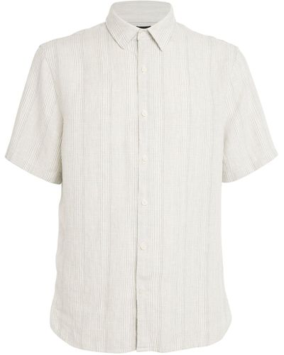 Vince Hemp Shadow Stripe Shirt - White