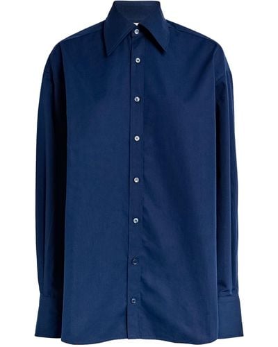 Carven Cotton Oversized Shirt - Blue