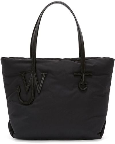 JW Anderson Small Puffy Anchor Tote Bag - Black