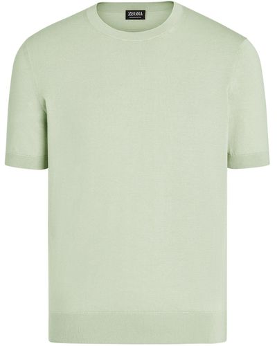 Zegna Premium Cotton Knit T-shirt - Green