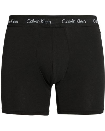 Calvin Klein Cotton Stretch Boxer Briefs (pack Of 3) - Black