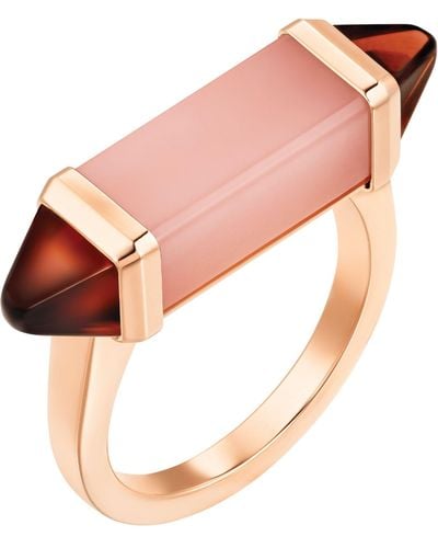 Cartier Rose Gold, Chalcedony And Garnet Les Berlingots De Ring - Pink