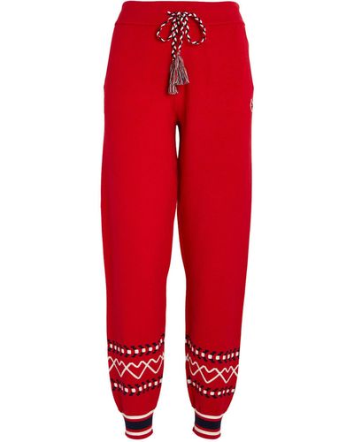 The Upside Monterosa Jojo Knitted Joggers - Red