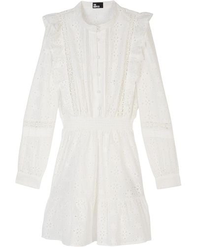 The Kooples Broderie Anglaise Mini Dress - White