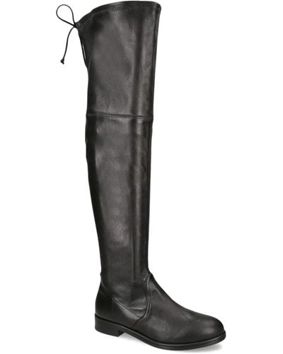 Stuart Weitzman Leather Lowland Bold Boots 40 - Black