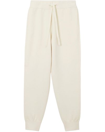 Burberry Cashmere-blend Joggers - White