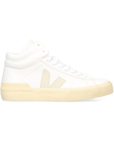 Veja Leather Minotaur High-top Sneakers - Natural