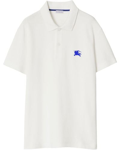 Burberry Cotton Ekd Polo Shirt - White