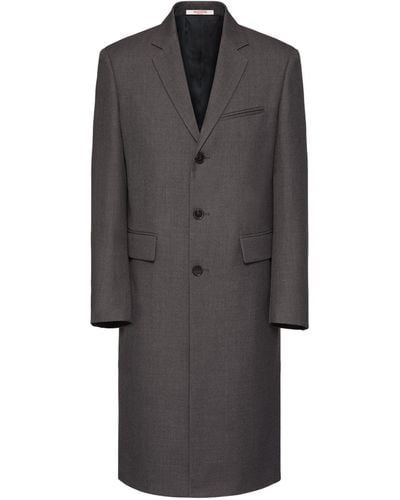 Valentino Garavani Single-breasted Coat - Grey