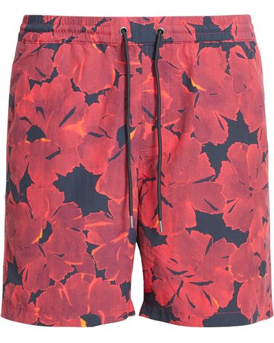 AllSaints Kaza Swim Shorts - Red