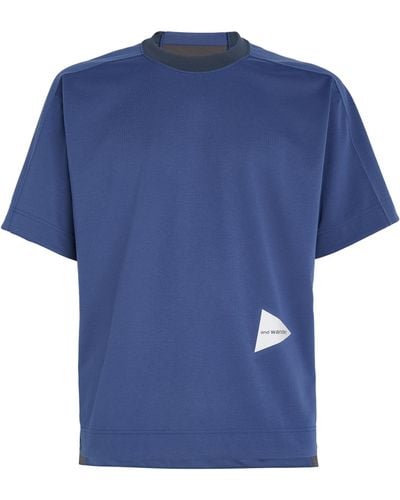 and wander Uv Protection T-shirt - Blue