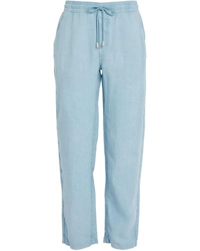 Vilebrequin Linen Trousers - Blue