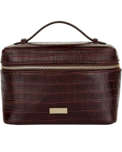 Harrods Battersea Cosmetic Bag - Brown