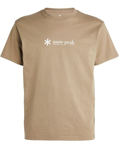 Snow Peak Cotton Logo T-shirt - Natural