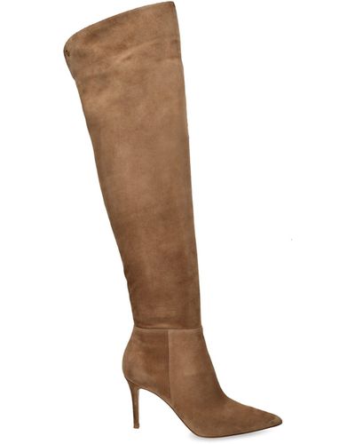 Gianvito Rossi Suede Jules Boots 85 - Brown