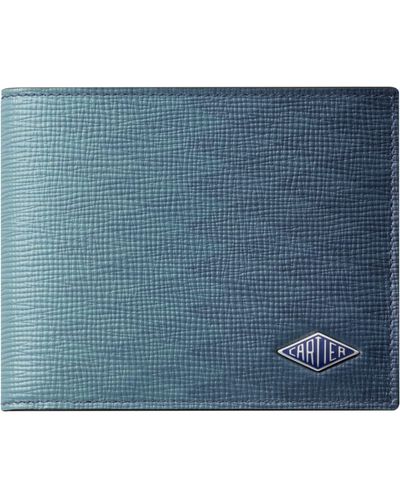 Cartier Leather Losange 6-card Wallet - Blue