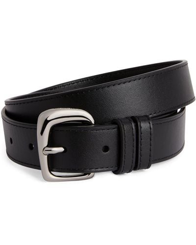 Jacquemus Leather Ovalo Belt - Black