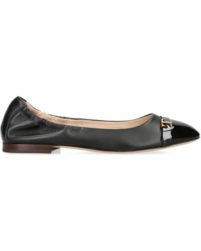 Tod's Leather Ballet Flats - Black