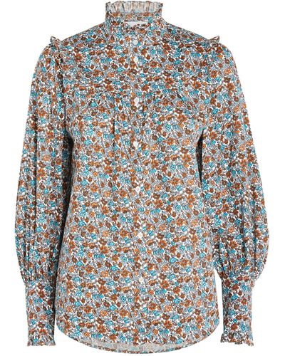 Weekend by Maxmara Floral Molo Blouse - Gray