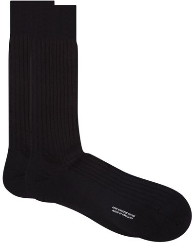 Pantherella Cashmere Knightsbridge Socks - Black